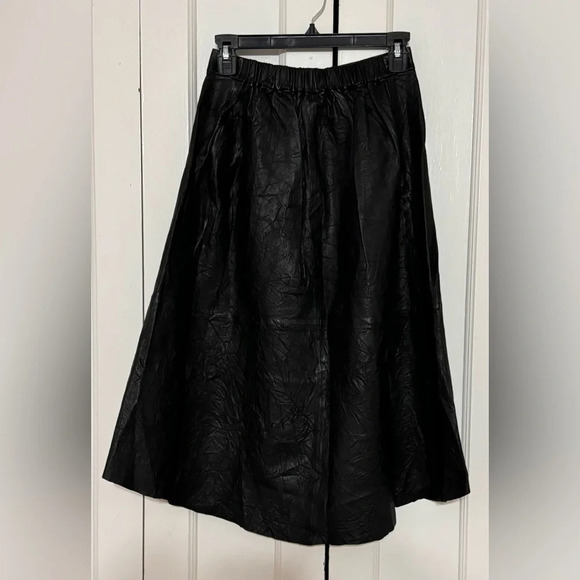 Zadig & Voltaire Joslin Cuir Froisse Leather Skirt - Picture 9 of 15